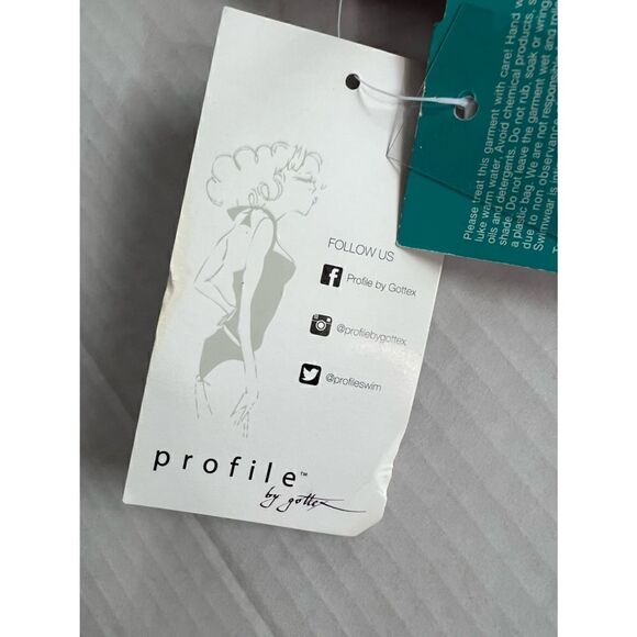 NWT Profile by Gottex 32D MAGENTA tankini swim top with underwire - Picture 11 of 12